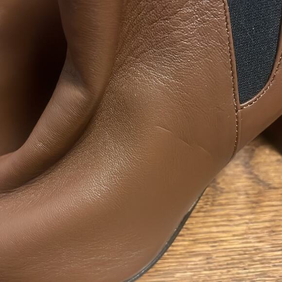 Amalfi by Rangoni Isole Womens Sz 12.5 Brown Leather Chelsea Ankle Bootie - Picture 5 of 10